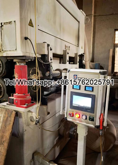 Used second hand Qianchuan brand double side calibration sanding machine.